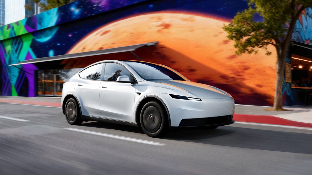 White Tesla Model Y