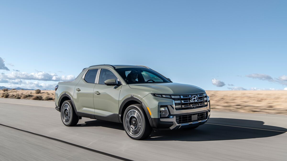 2026 Hyundai Santa Cruz on the road.