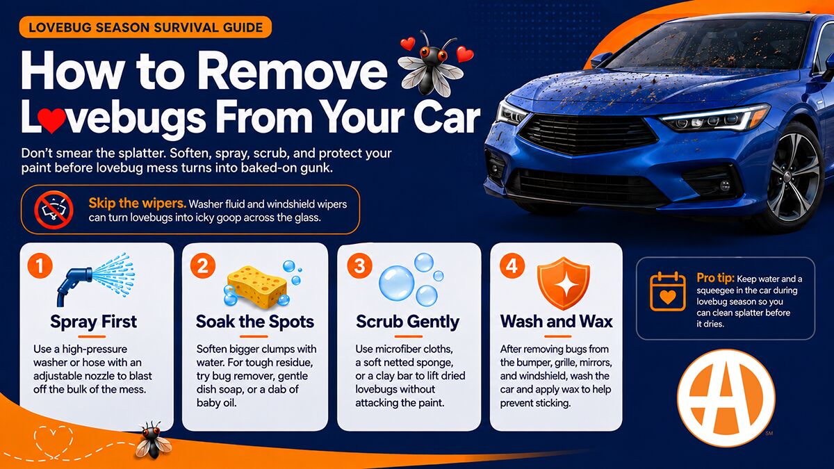 How to clean lovebugs from your car guidelines.