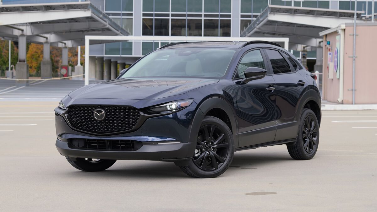 2026 Mazda CX-30 parked in front of a building.