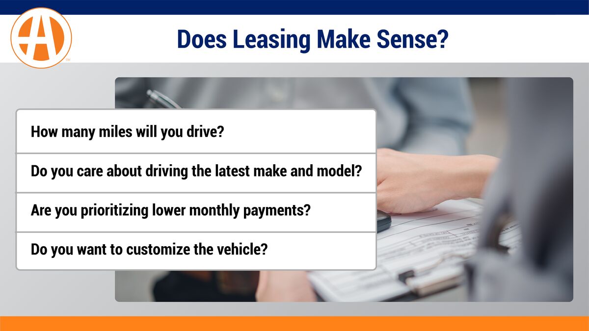 Does Car Leasing Make Sense?
Things to consider: how many miles you drive, latest make and model, lower payments, customizing vehicle