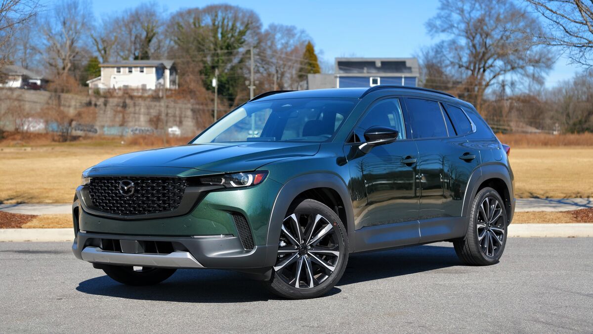 2026 Mazda CX-50 parked outside on the street.