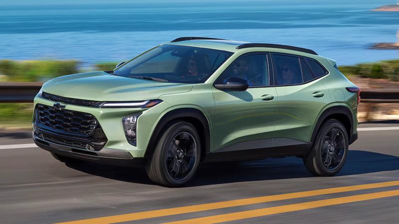 2025 Chevrolet Trax on the road.