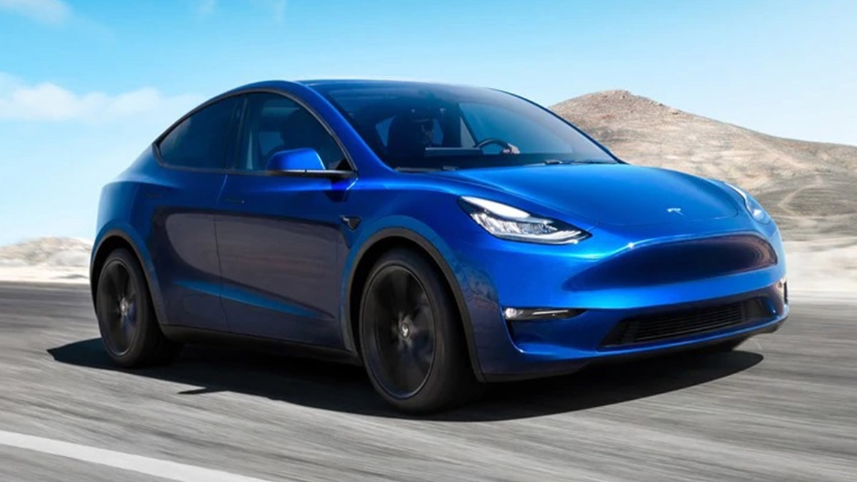 Blue Tesla Model Y