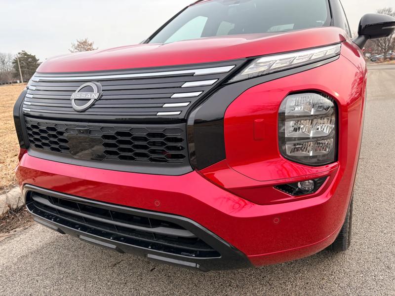 2026 Nissan Rogue PHEV front grill.