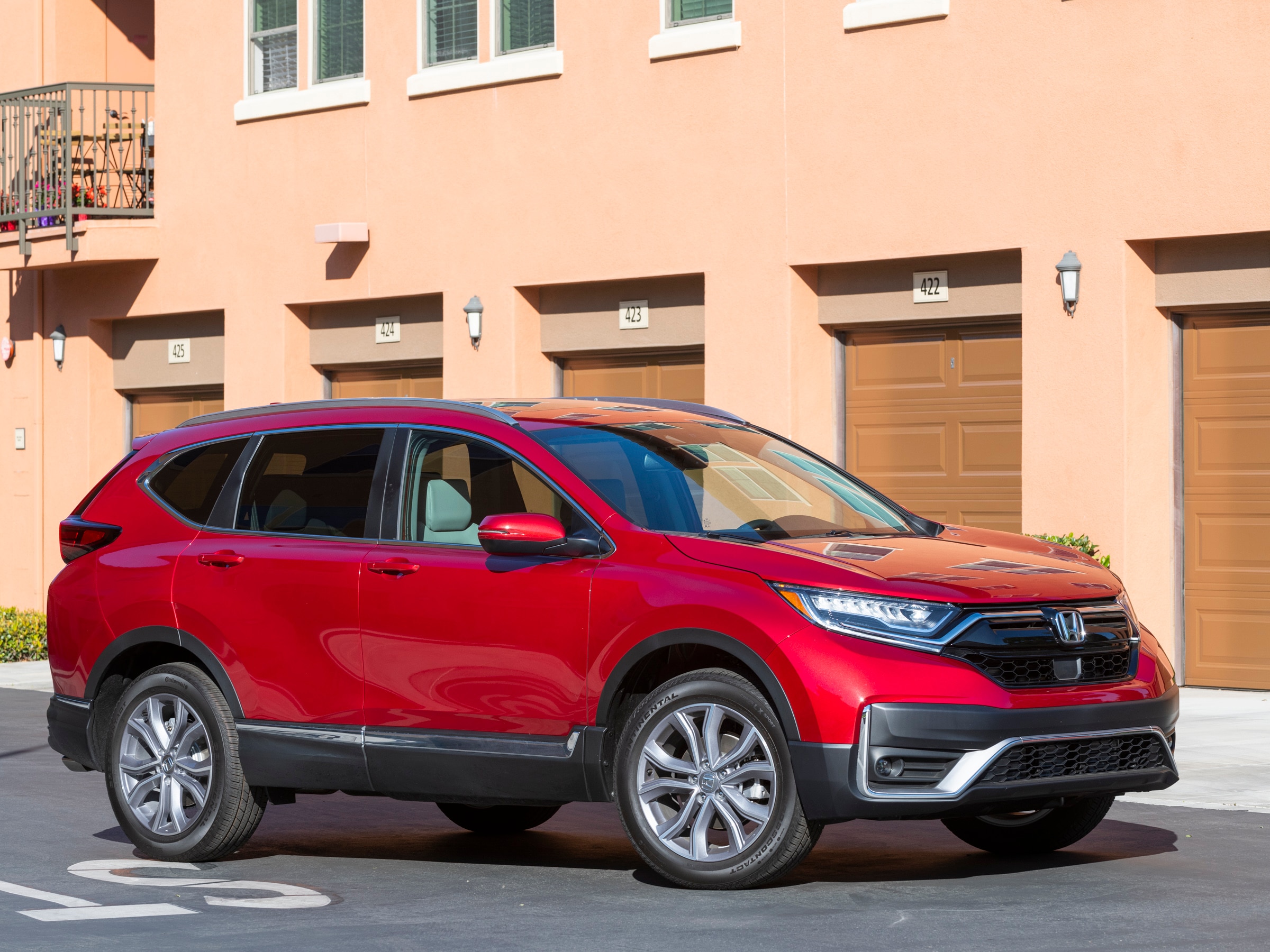 Hyundai Tucson in red
