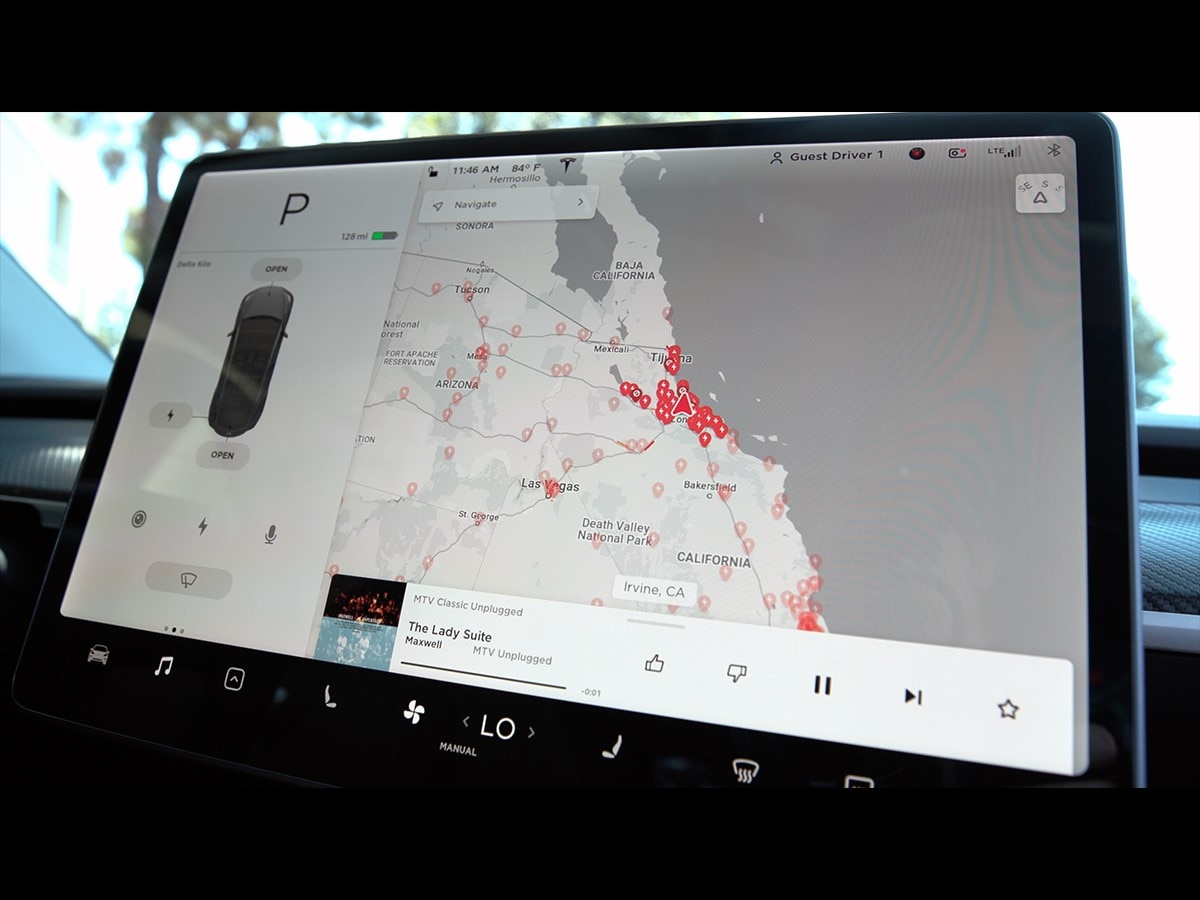 Tesla Model Y touchscreen
