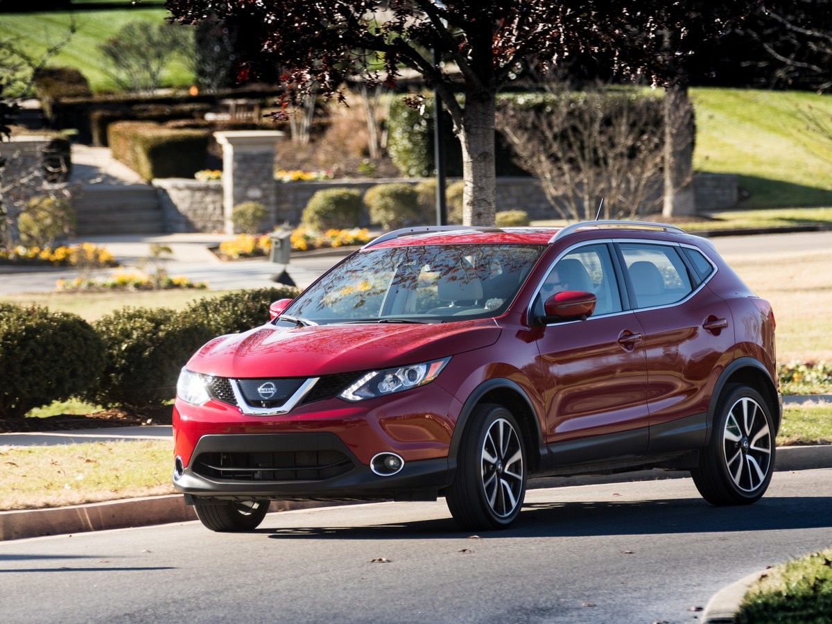 Red Nissan Rogue