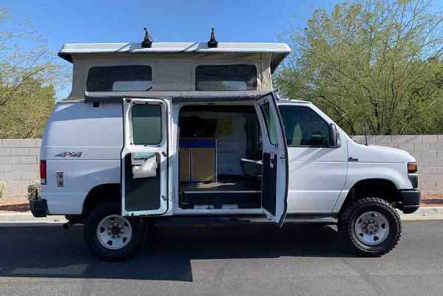 Autotrader Find 2008 Ford E250 4x4 PopTop Camper Van Autotrader