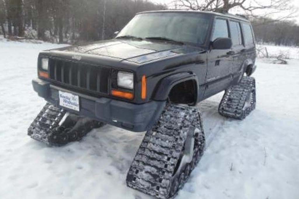 Autotrader Find: 2001 Jeep Cherokee With Snow Tracks - Autotrader