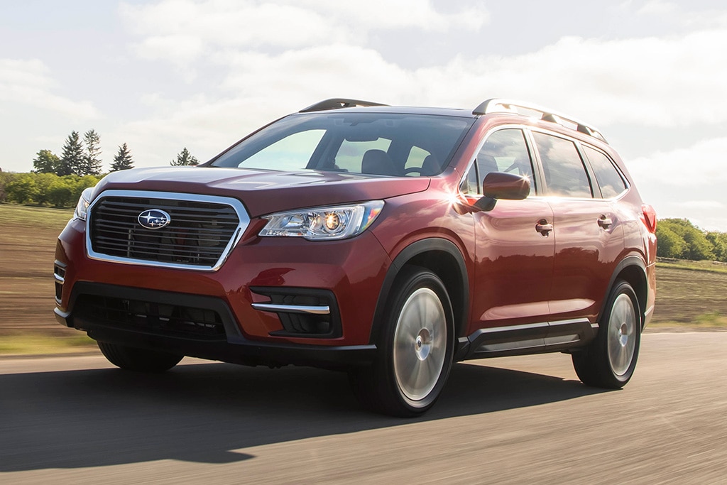 2020 Subaru Ascent Front Left Side in Red