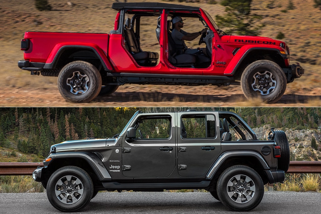 Jeep Gladiator vs. Jeep Wrangler: What's the Difference? - Autotrader