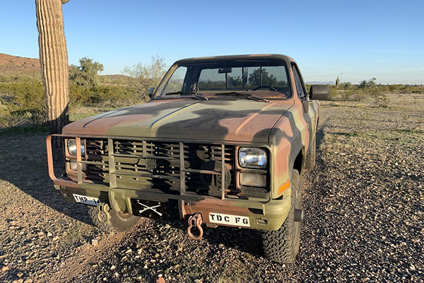 military pickup truck