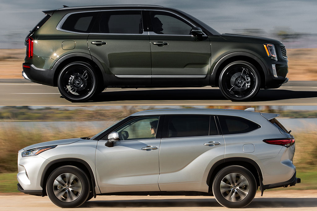 2025 Kia Telluride vs. 2025 Toyota Highlander Which Is Better