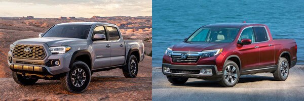 2020 Toyota Tacoma Vs 2020 Honda Ridgeline Which Is Better Autotrader