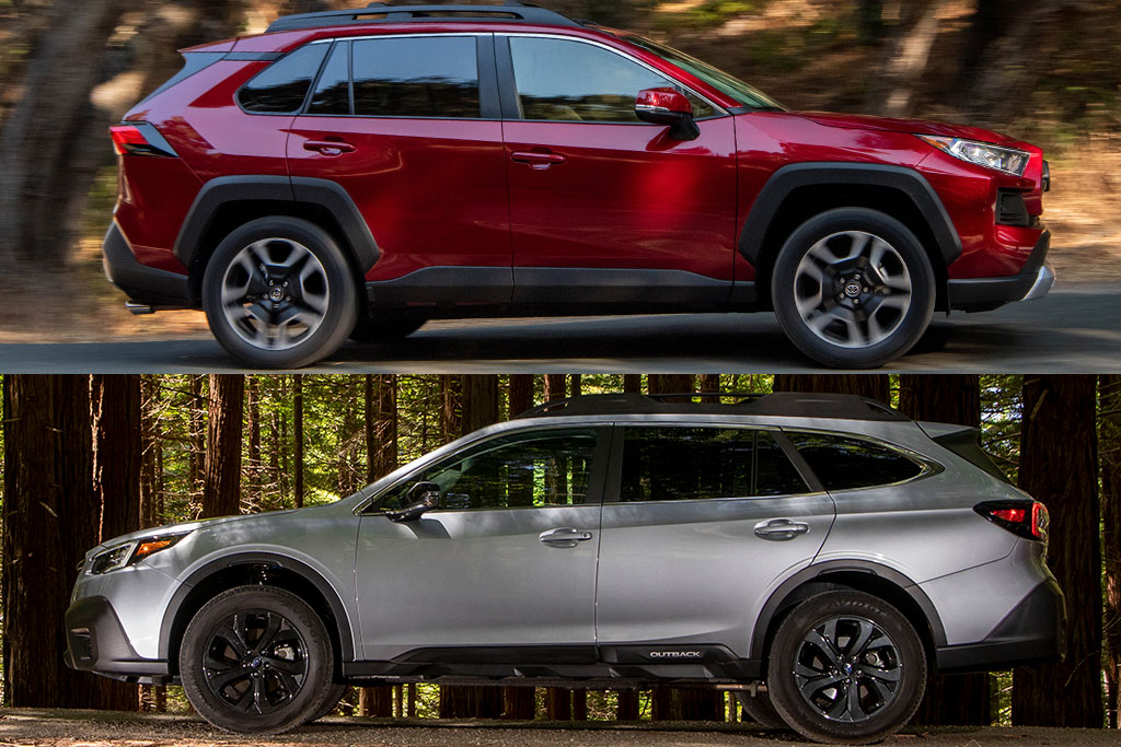 2020 Toyota Rav4 Vs 2020 Subaru Outback Which Is Better Autotrader