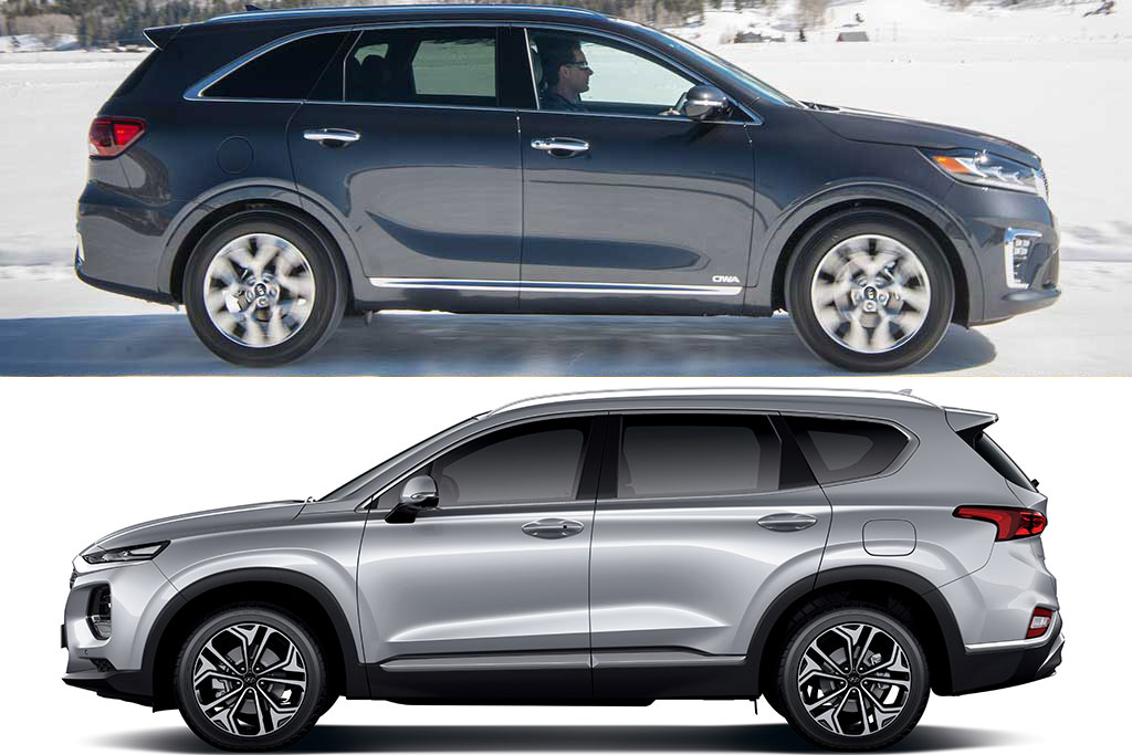 Hyundai Santa Fe Vs Kia Sorento 2025