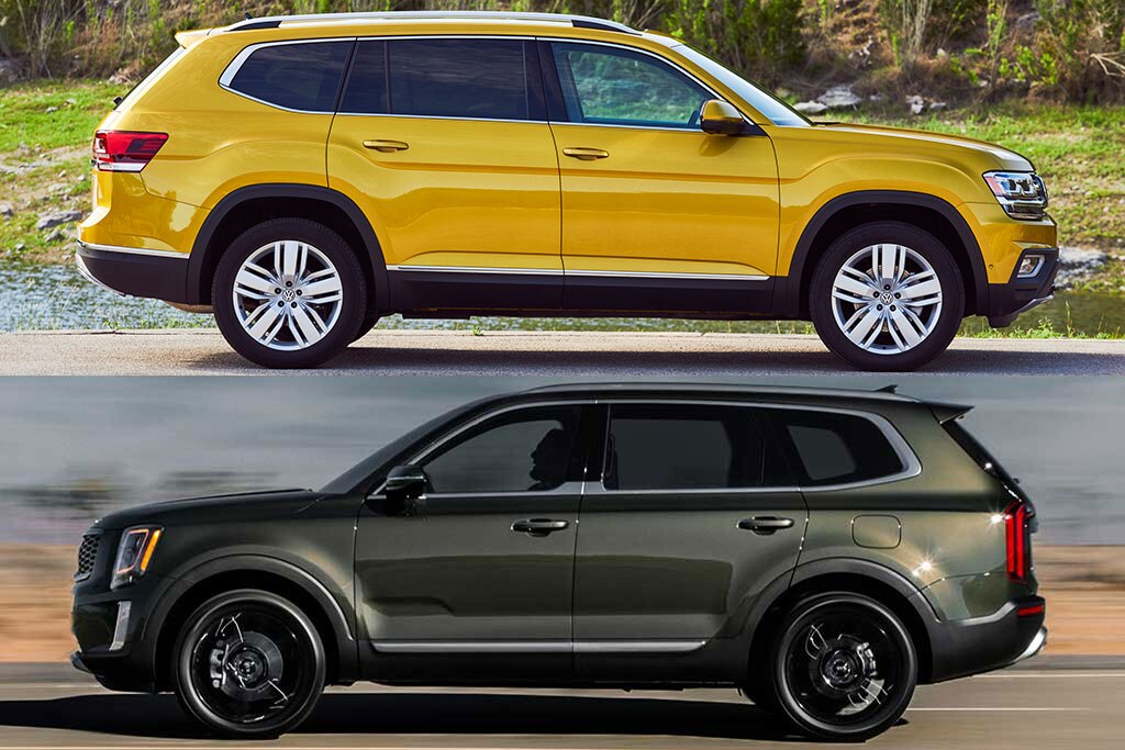 2020 Volkswagen Atlas vs. 2020 Kia Telluride Which Is Better? Autotrader
