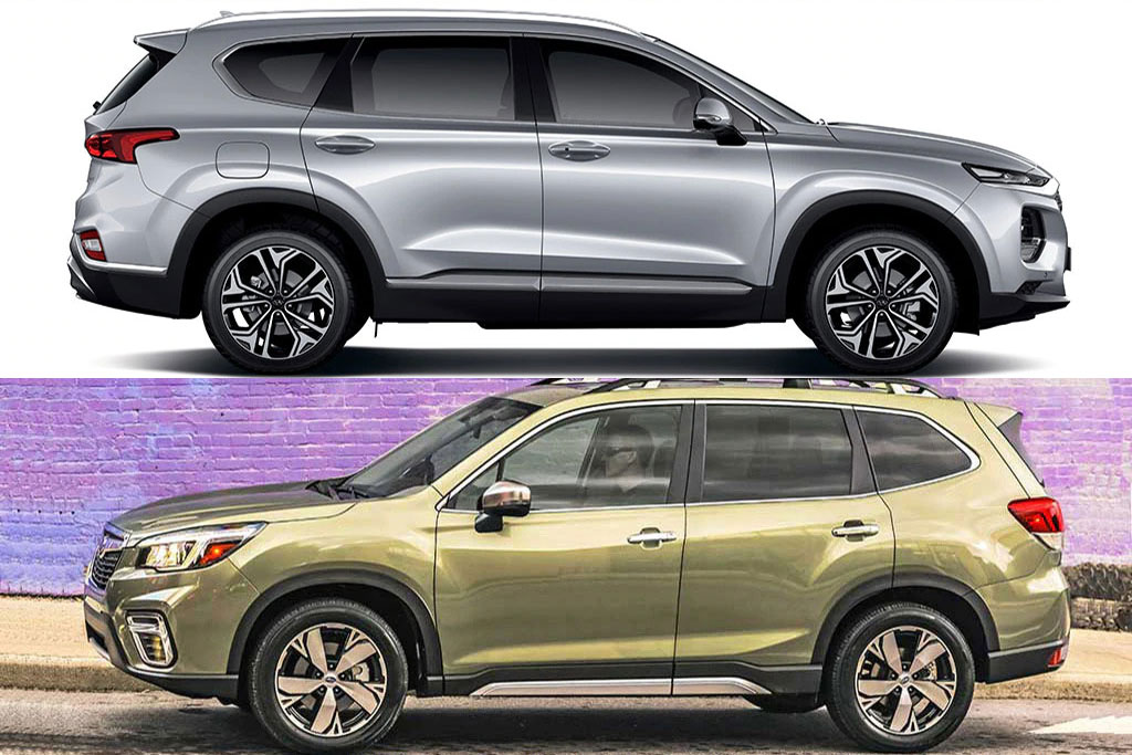 2020 Hyundai Santa Fe vs. 2020 Subaru Forester Which Is Better
