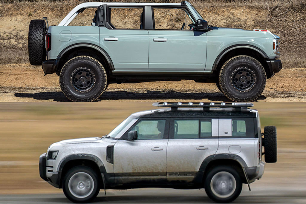 21 Ford Bronco Vs Land Rover Defender Which Is Better Autotrader