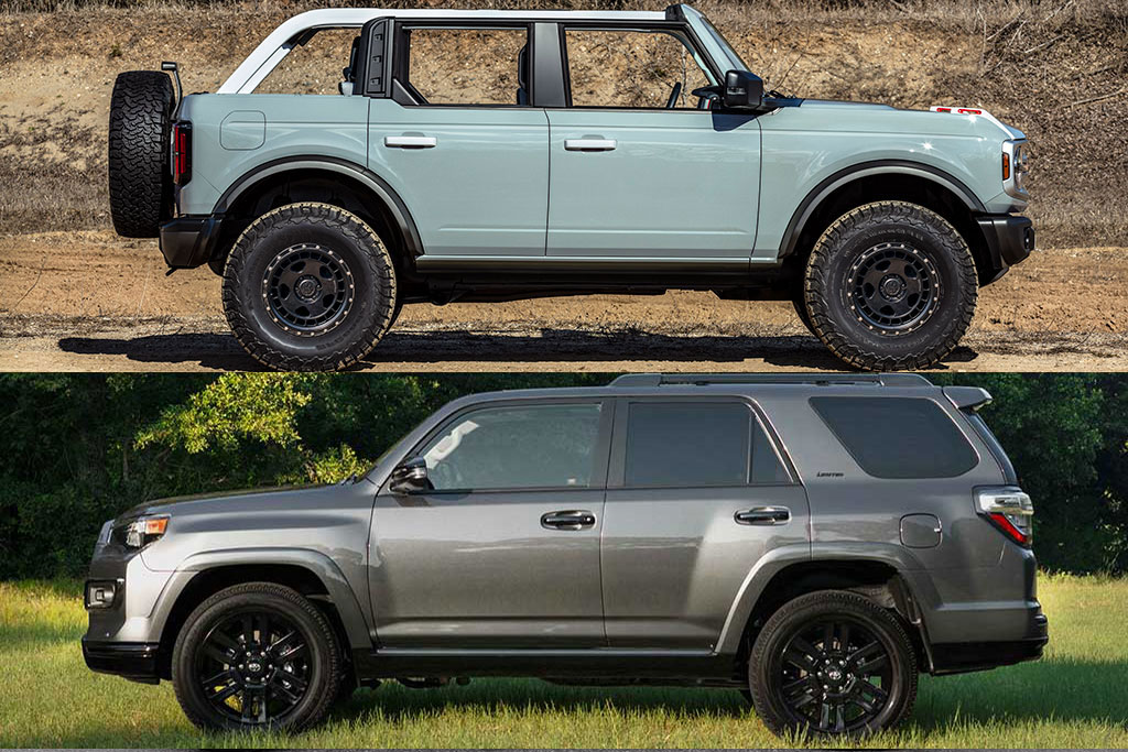 21 Ford Bronco Vs 21 Toyota 4runner Which Is Better Autotrader