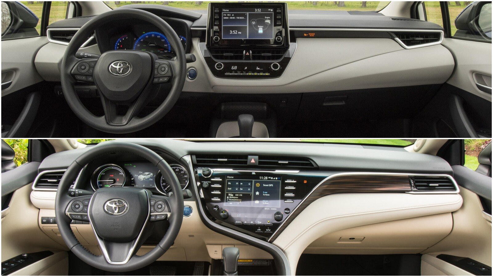 2020 Toyota Corolla Hybrid vs. 2020 Toyota Camry Hybrid What's the