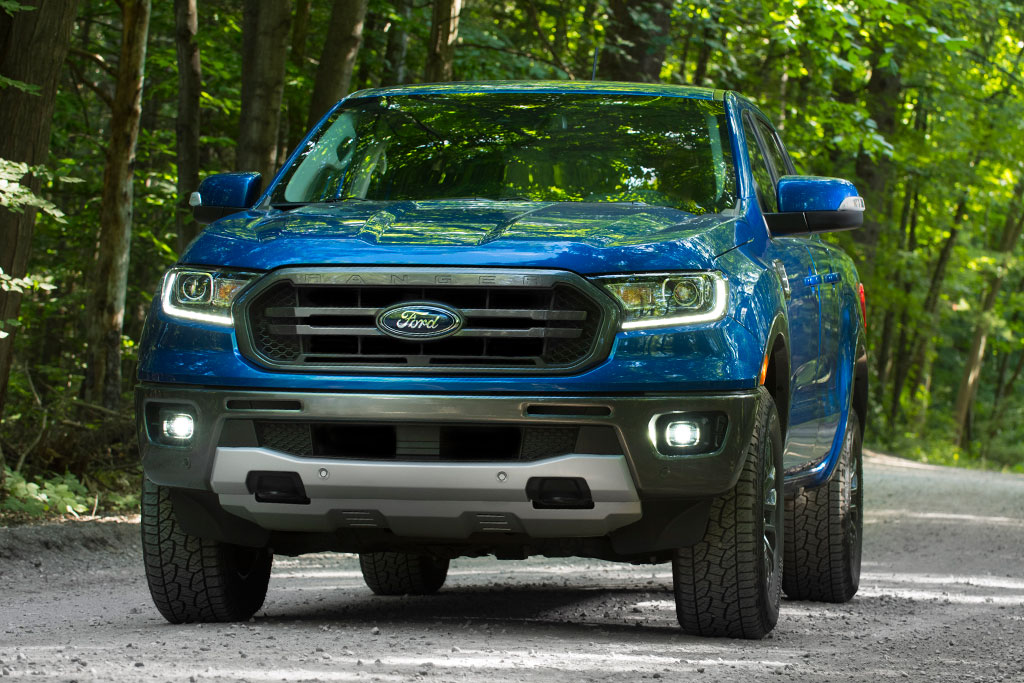 2021 Ford Ranger XLT Front in Blue