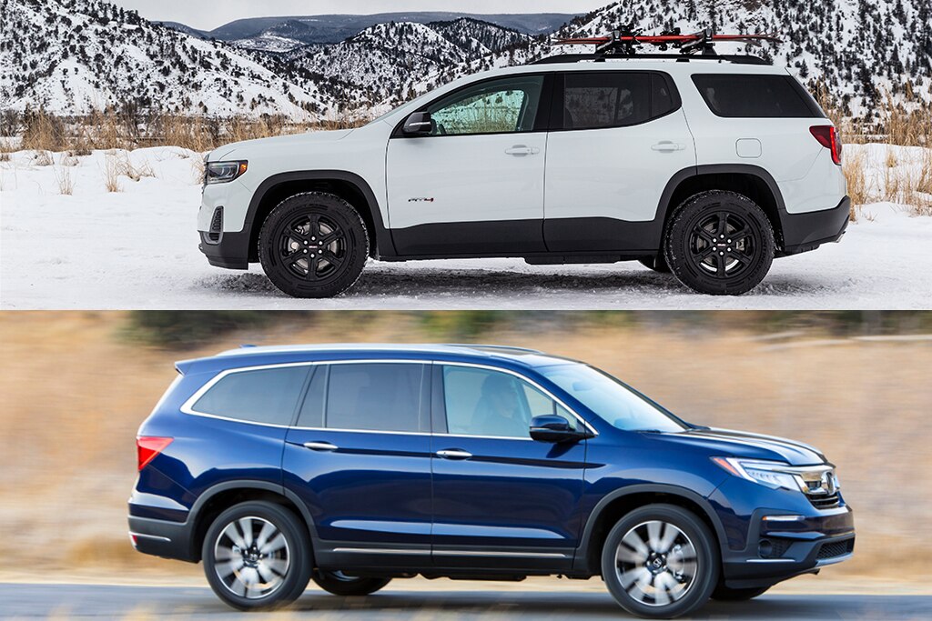 2021 GMC Acadia vs. 2021 Honda Pilot Which Is Better? Autotrader