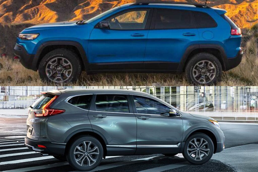 2021 Jeep Cherokee Vs 2021 Honda Cr V Which Is Better Autotrader