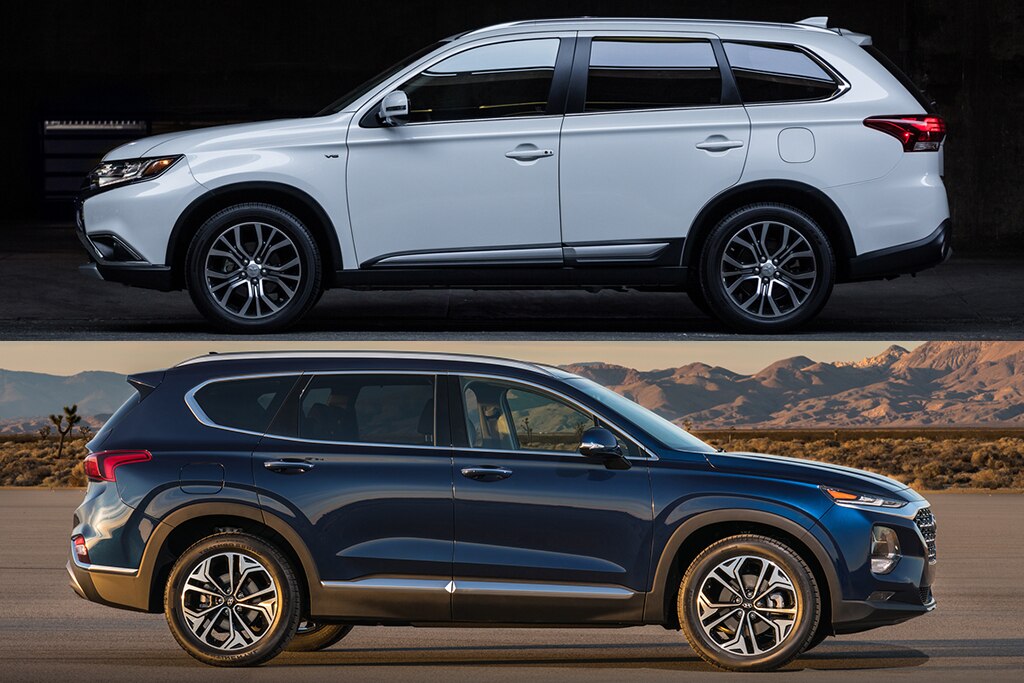 2020 Mitsubishi Outlander vs. 2020 Hyundai Santa Fe Which Is Better