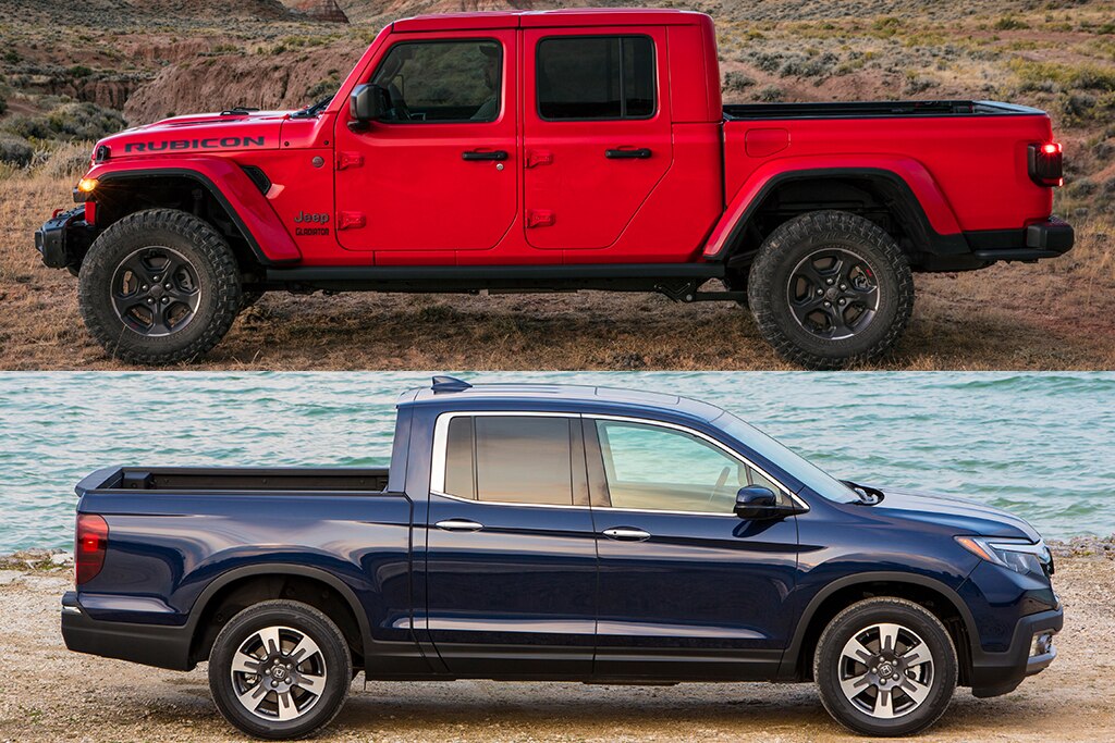 2021 Jeep Gladiator vs. 2021 Honda Ridgeline: Which Is Better? - Autotrader