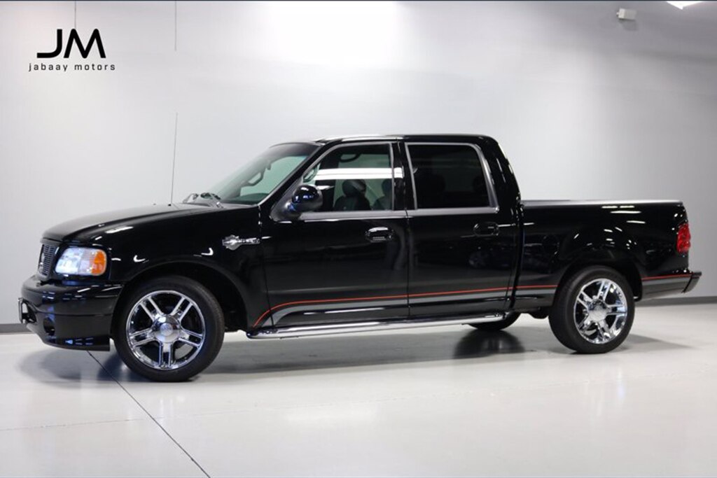 2001 Ford F-150 Harley Davidson Left Profile in Black