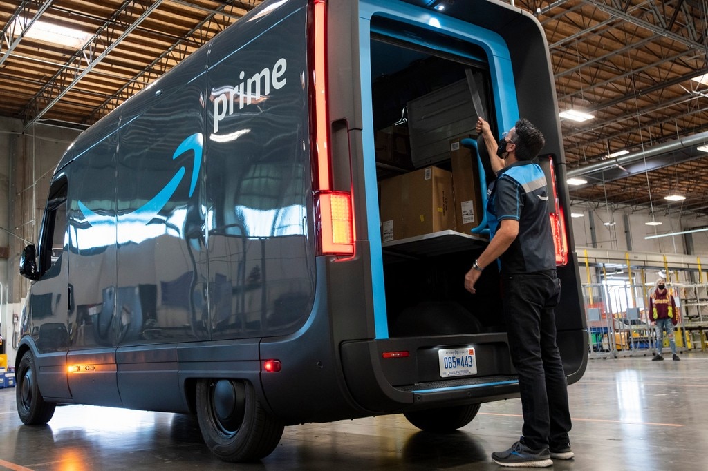 Amazon Begins Deliveries Using Rivian Electric Vans Autotrader