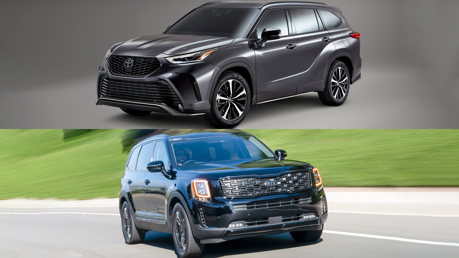 2021 Toyota Highlander Vs 2021 Kia Telluride Which Is Better Autotrader