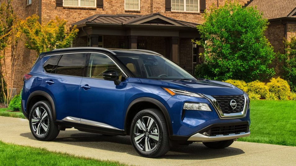 2021 Nissan Rogue in blue