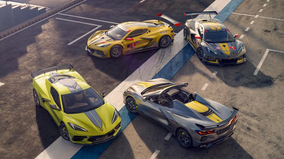 2022 Chevrolet Corvette Stingray IMSA GTLM Championship Editions with Corvette C8.Rs
