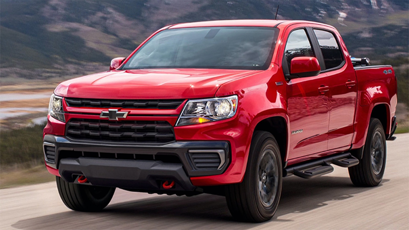 2022 Chevrolet Colorado Front Left Side in Red