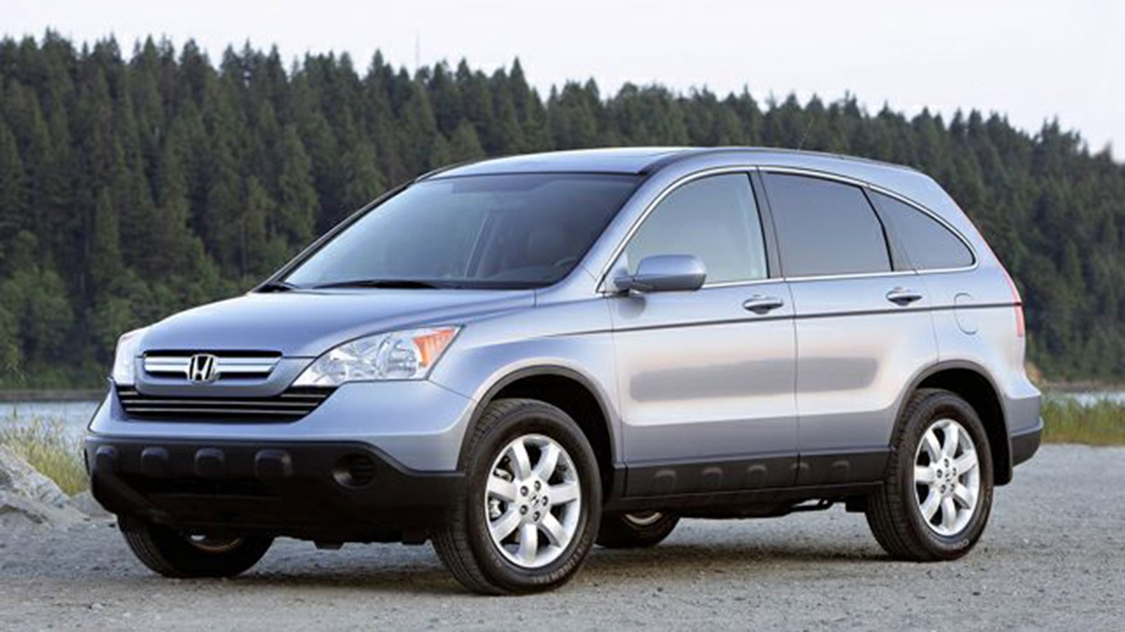 2009 Honda CR-V Delantero izquierdo en plata