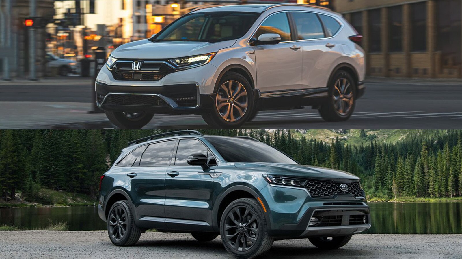 2021 Honda CRV Hybrid vs. 2021 Kia Sorento Hybrid Which Is Better