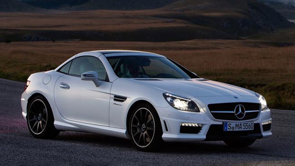 2013 Mercedes-Benz SLK 55 Conducción en blanco
