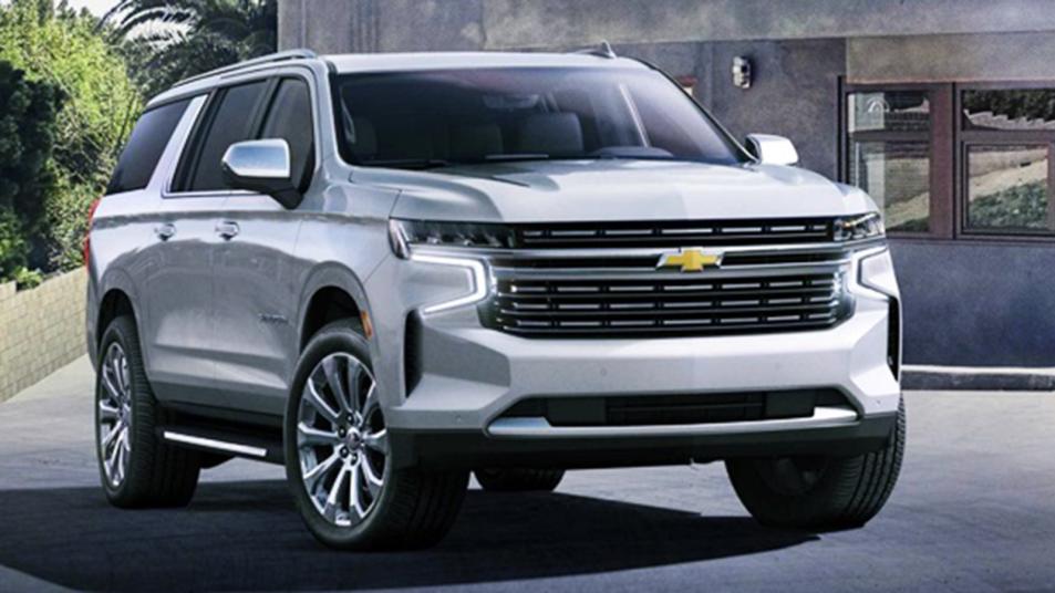 2022 Chevrolet Suburban Front in White