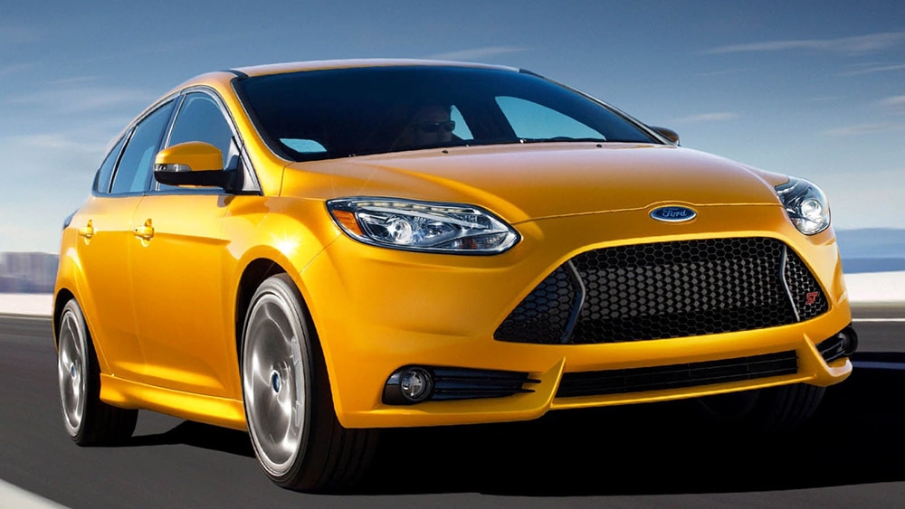 2013 Ford Focus ST Delantero derecho en amarillo