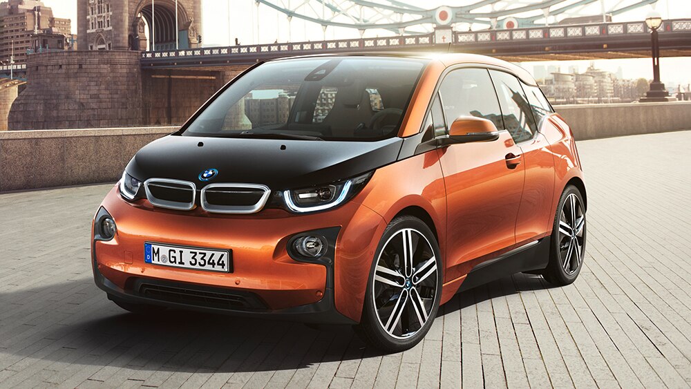 2015 BMW i3 en naranja.