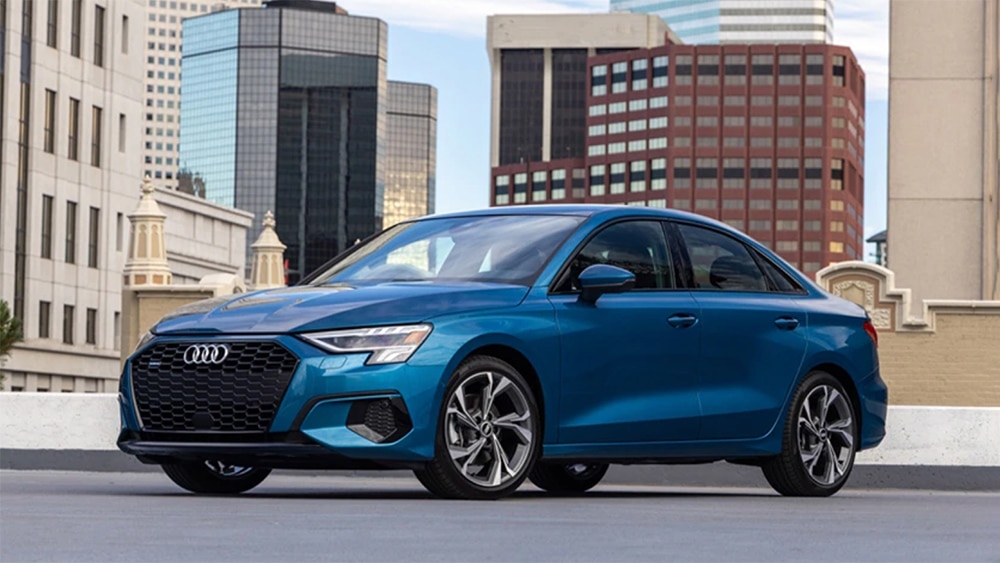 2022 Audi A3 Prestige Front Left in Blue