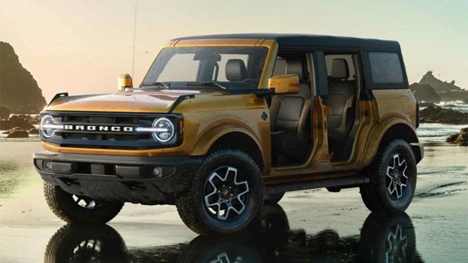 2022 Ford Bronco Outer Banks Front Left in Yellow