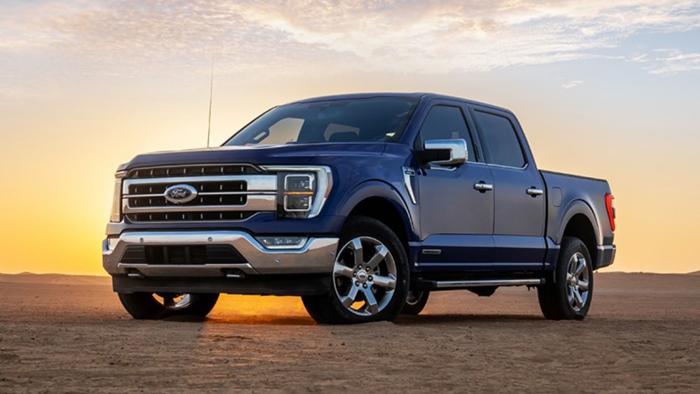 2022 Ford F-150 Lariat Edition Front Left in Blue