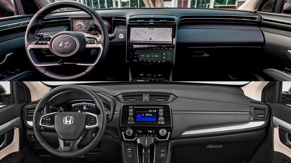2022 Hyundai Tucson Hybrid vs. 2022 Honda CRV Hybrid Which is Better