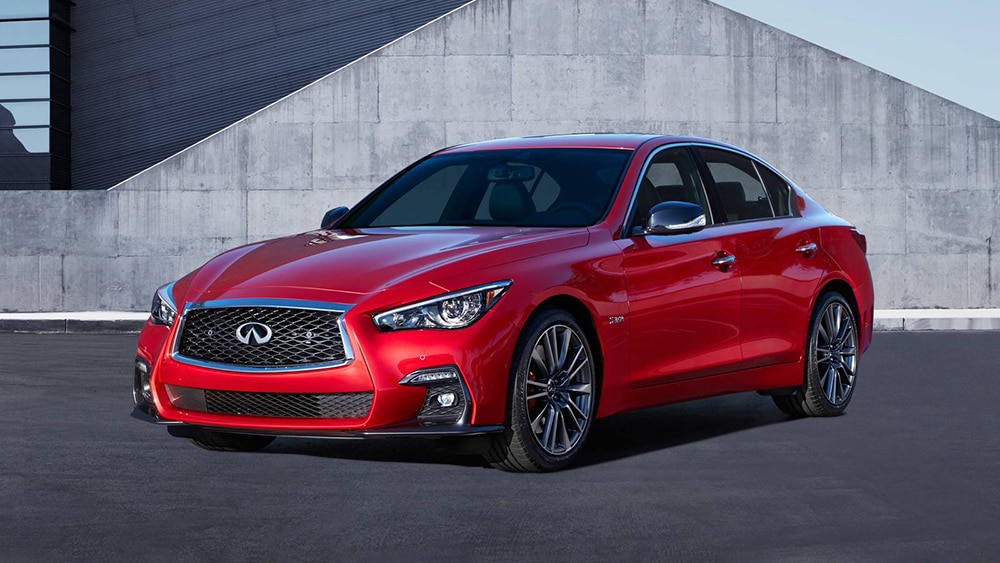 2022 Infiniti Q50 Red Sport 400 Front Left in Red