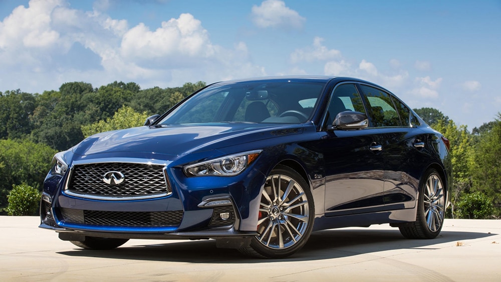 2022 Infiniti Q50 Sensory Front Left in Blue