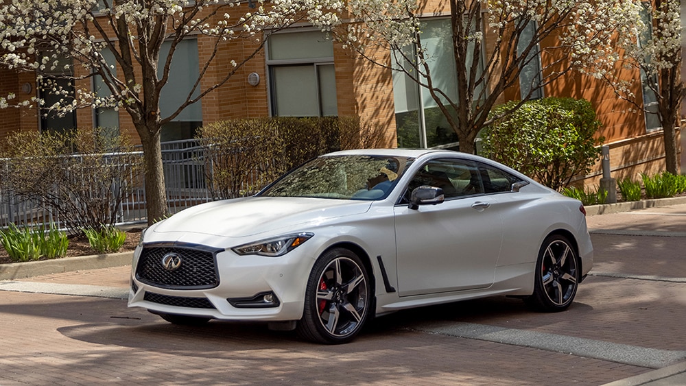 2022 Infiniti Q60 Pure Front Left in White